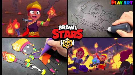 Brawl Stars Animation Pancake Art Legendary Amber 팬케이크아트 브롤스타즈 브롤애니