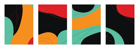 Minimalist abstract hand drawn set background. 44267886 Vector Art at ...