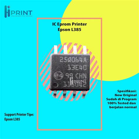 Jual IC Eprom Printer Epson L385 IC Eeprom Reset Counter Board L385