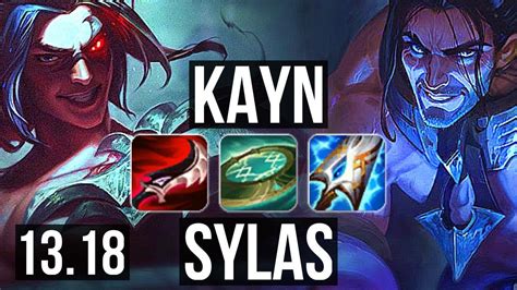 KAYN Vs SYLAS JNG Rank 5 Kayn 12 1 2 69 Winrate Legendary NA