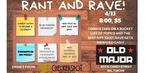 Rant and Rave! Comedy on the Spot! - Old Major