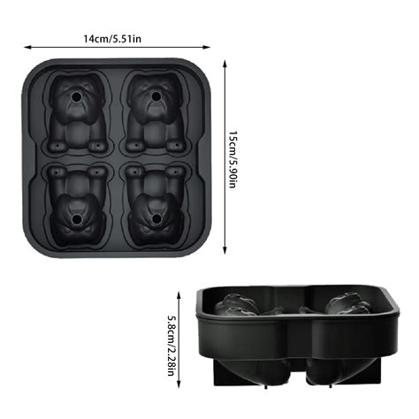 Reyyoiska Cute And Durable Bull Silicone Ice Cube Trays For Adding Fun