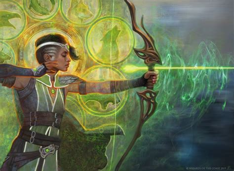 Vivien S Arkbow Mtg Art From War Of The Spark Set By Zack Stella Art Of Magic The Gathering