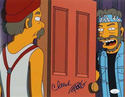 Cheech Marin Tommy Chong Signed The Simpsons X Photo Jsa