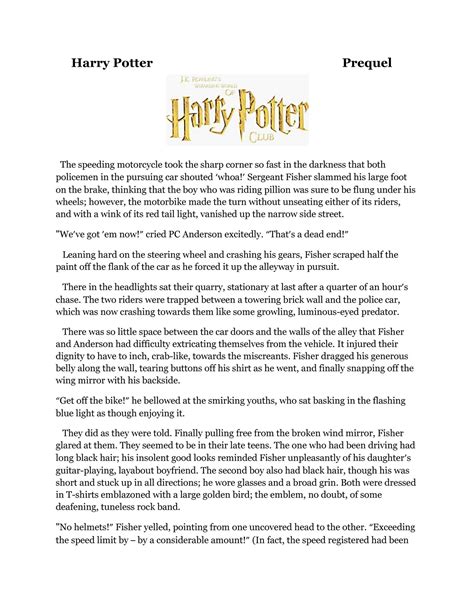 My publications - Harry Potter Prequel - Page 1 - Created with Publitas.com