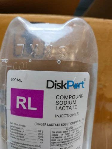 Rl Diskport Compound Sodium Lactate Injection I P Ml At Rs Bottle