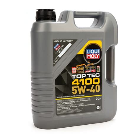 LIQUI MOLY 9511 | 5W-40 5 Litre Top Tec 4100 Motor Yağı (9511 ...