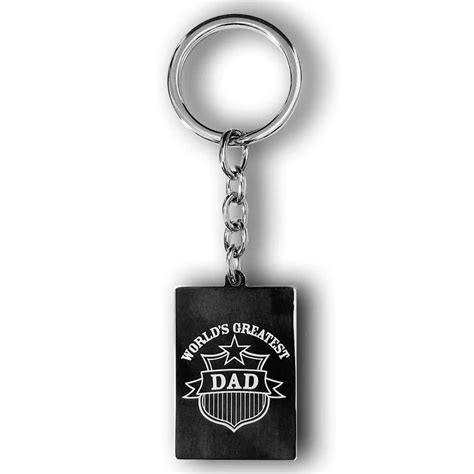 Personalized Worlds Greatest Dad Key Chain M2 T Custom Keyring