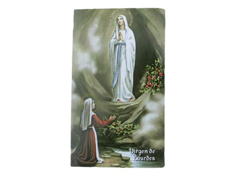 Estampas Santoral Lourdes X Cm F El Propagador Cristiano