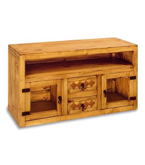 MESA T V DE ESTILO RUSTICO COLECCION MUEBLE MEJICANO REF B 83M