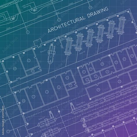 Architectural drawing. Architectural plan in vector. Stock Vector ...