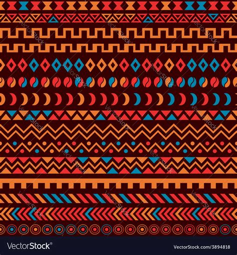 African Tribal Pattern Ethnic Ornament Royalty Free Vector