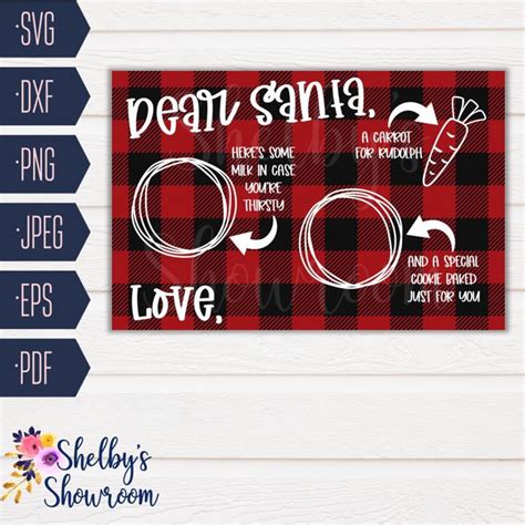 Dear Santa SVG Cookies For Santa SVG Cookies And Milk Santa Cookie