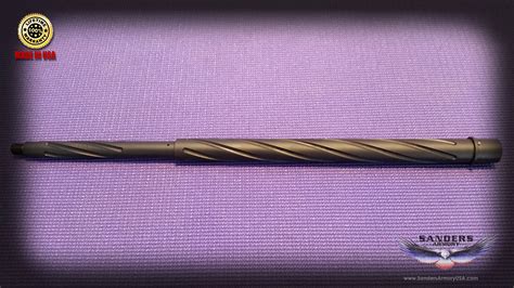 Ar Spiral Fluted Parkerized Barrel Rifle Length W Twist