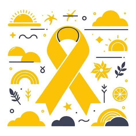 Premium Vector | Yellow Ribbon Set Collection Vector