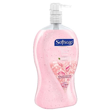 Softsoap Lustrous Glow Pink Rose And Vanilla Body Wash