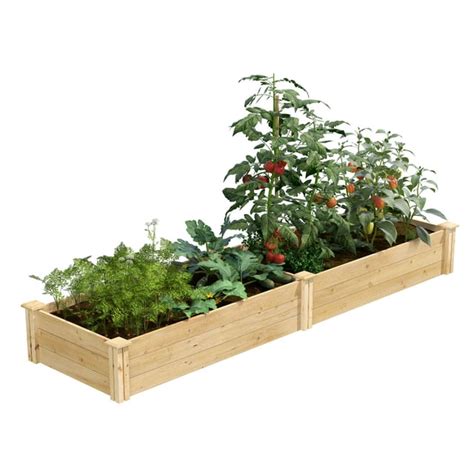 Greenes Fence DIY Cedar Raised Garden Bed, Expandable Wooden Planter ...