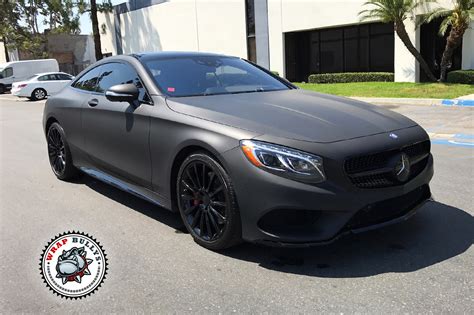 Mercedes Benz S Coupe Wrapped in 3m Matte Black | Wrap Bullys