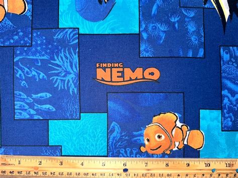 Finding Nemo Licensed Fabric By Springs Creation Fat Quarter Cotton