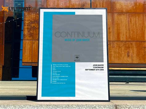 John Mayer "Continuum" Album Cover Poster #3 - lylyprint.com