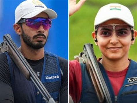 Paris Olympics 2024 Maheshwari Chauhan And Anant Jeet Singh Naruka