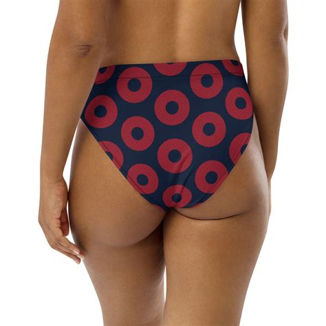 Fishman Donut Recycled High Waisted Bikini Bottom Etsy Uk