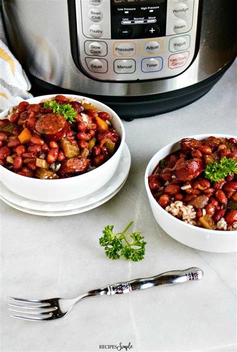 Instant Pot Red Beans and Rice With Sausage - Recipes Simple