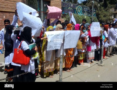 Students Of Bolan Medical College Bmc Chant Slogans Against College