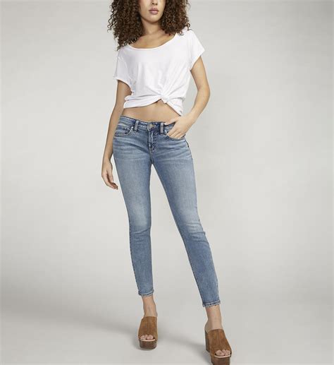 Buy Britt Low Rise Skinny Leg Jeans For Usd 4200 Silver Jeans Us New