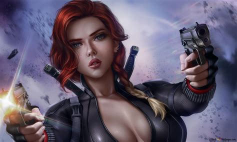 Black Widow Natasha Romanoff Marvel Comics 4k Wallpaper Download