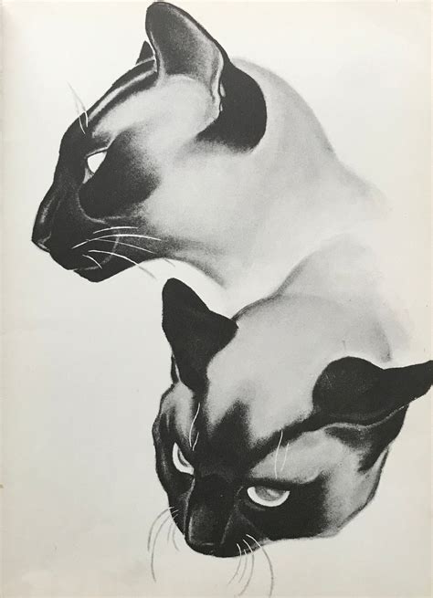 ZHENYA GAY CATS Siamese Cakiamouni And Tiou Minh Print From Town Cats C X Ins Etsy