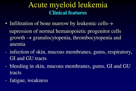 Ppt Acute Myeloid Leukemia Powerpoint Presentation Free Download