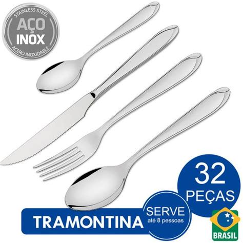 Faqueiro Tramontina Laguna em Aço Inox Facas para Churrasco Alto