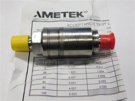 Ametek Aerospace KM005-20A-6-1 Pressure Transducer 0-20PSIA 28V +-1 ...
