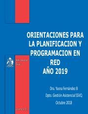 Ppt Planificaci N En Red Dr Fernandez Pdf Orientaciones Para La