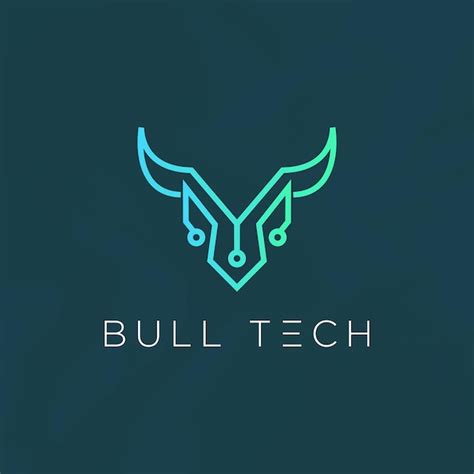 Premium Vector Bull Head Logo Technology Logo Design Modern Template