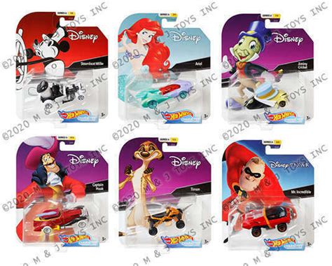 Hot Wheels Character Cars Disney Assortment G Styles Model Cars Hobbydb