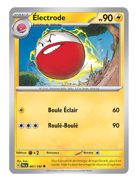 FR Pokémon Carte EV02 067 193 Électrode