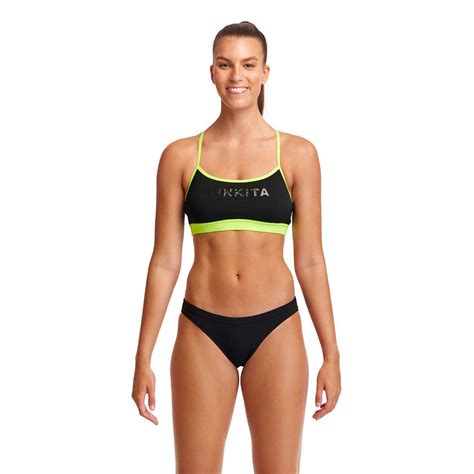 Funkita Swim Bikini Top Black Swiminn