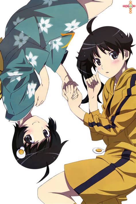 Monogatari Series Araragi Karen Araragi Tsukihi Render 1 Anime