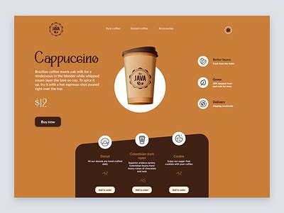 Java Coffee shop - Product by weare.wildstudio on Dribbble