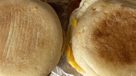 Wendys English Muffin Breakfast Sandwiches Review A Soggy Swing And A