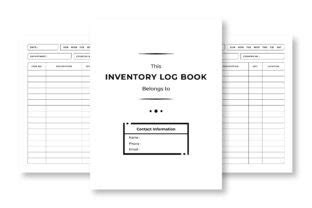 Inventory Log Book KDP Interior Graphic By Srempire Creative Fabrica