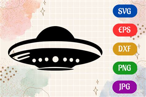 12 Flying Saucer Svg Logo Designs And Graphics