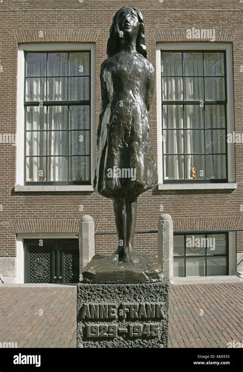 Amsterdam, Holland. Anne Frank statue Stock Photo - Alamy