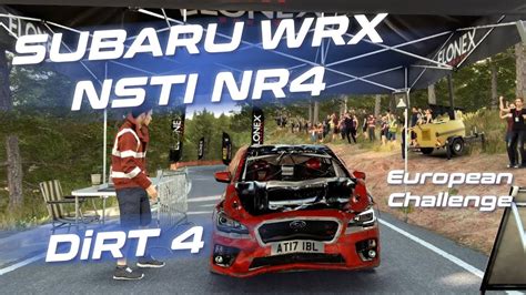 Subaru Wrx Nsti Nr4 European Challenge Stage 2 Dirt 4 Gameplay