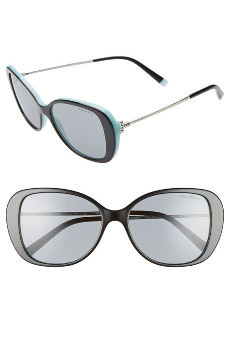 Tiffany And Co Tiffany T 55mm Gradient Butterfly Sunglasses In Metallic Lyst