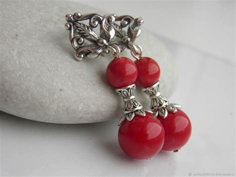 Серьги из коралла - 66 фото