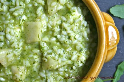 Risotto à la roquette et aux poires À Découvrir