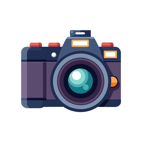 Premium Vector Realistic Digital Camera Vector Illustration Concept